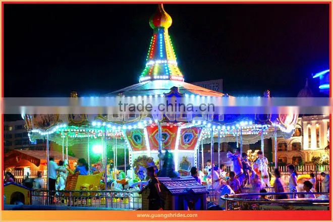 Joyful! luxury kids park rides merry go round rides for sale
