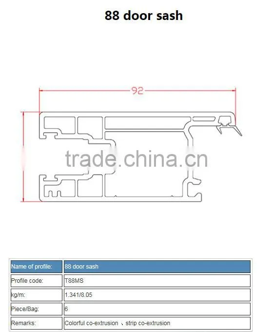 pvc profile/upvc profile/plastic extrusion