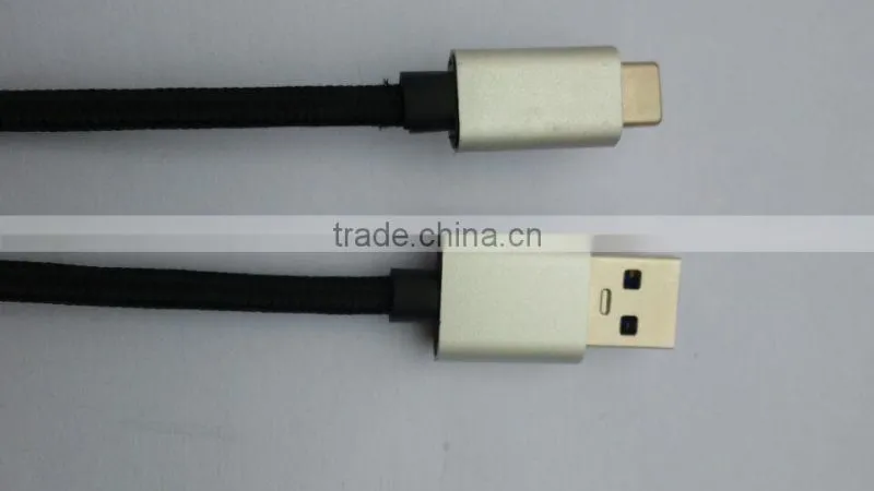 High Quality USB 3.1 Type c male to USB 3.0 A type Male Al Shell Cable OD 4.2mm
