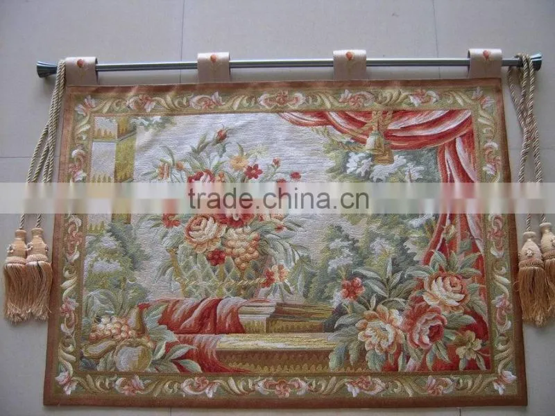Gift embroidery flower rectangle wall hanging