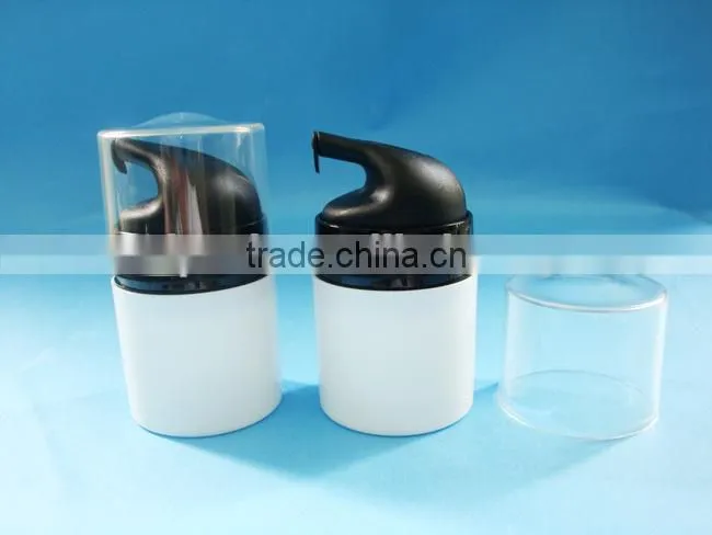 plastic airless bottle with display box, plastic airless cream bottle