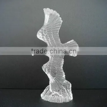 Customized size crystal model aircraft transparent toy train 3d scale model train for kids' gifts and home decoration