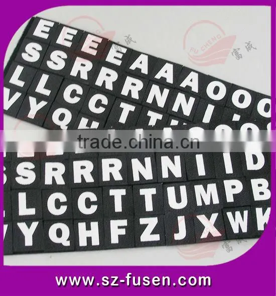 Self stick T-shirt magic tape letters