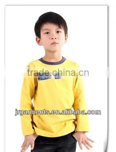 Factory sale Children's Puff Printed Boy's Clothing long sleeve T Shirts in Plus size