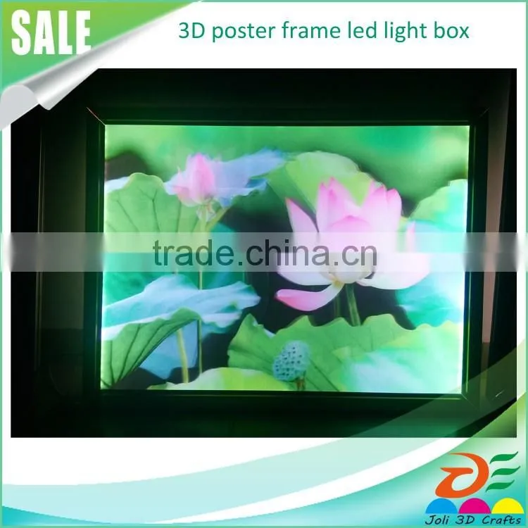 promotional gift outdoor advertising light box/ large size 3d poster light box