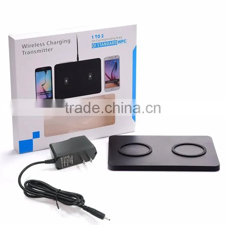 2016 Fast Charging QI Standard Dual-Charger Wireless Phone Charger