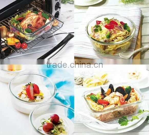 High quality glass large airtight food storage containers