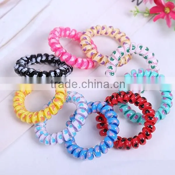 small quantity knot hair bows girls elastic hair band with beads