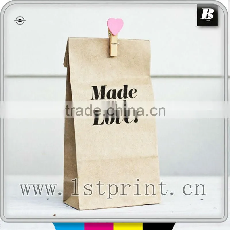 2014 customized brown craft paper bags