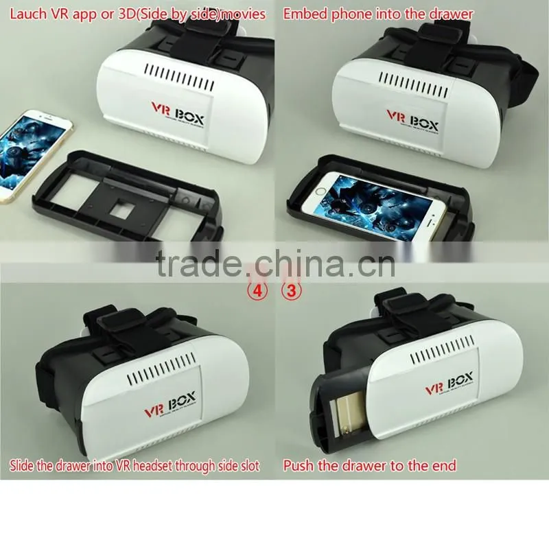 Google Cardboard Version Virtual Reality 3D Glasses VR Headset 3D vr box