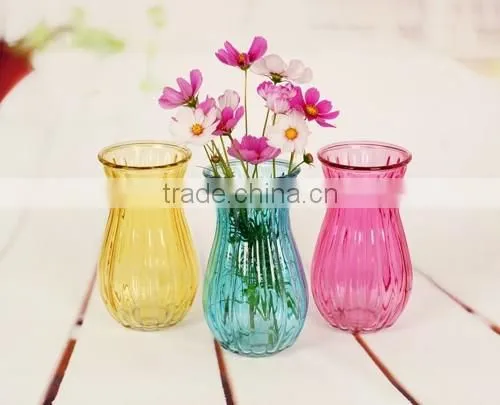 Decorated Glass Vase With Color