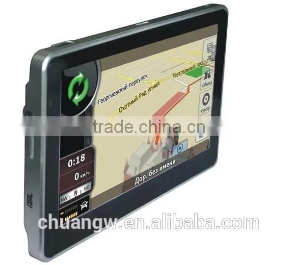 mtk500 5inch portable mini gps tracker free map with tracking chip