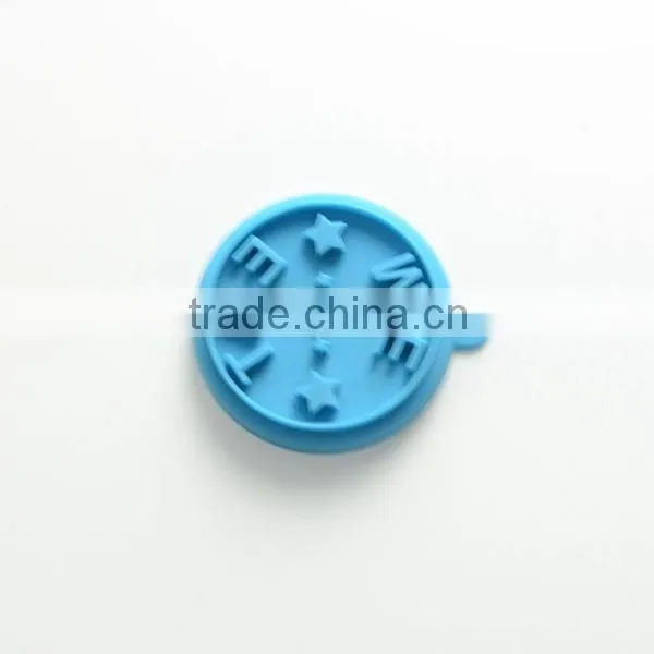Wooden handle silicone cookie custom stamp
