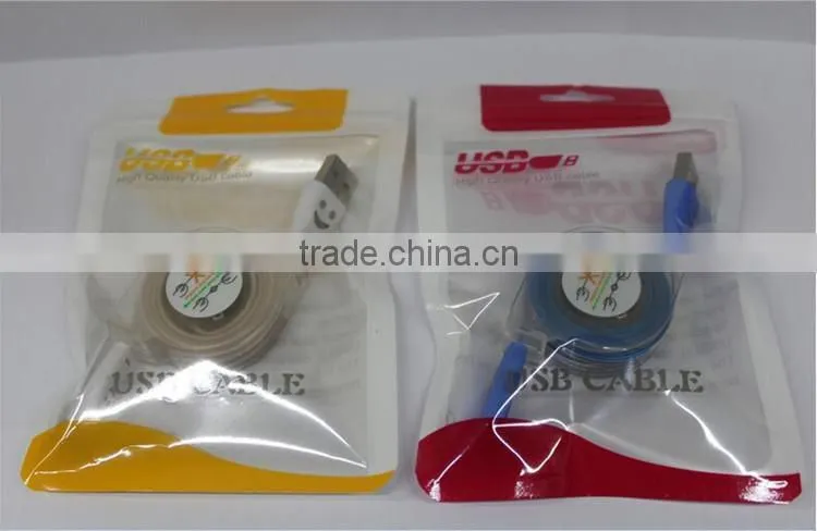 High Quality 1/2/3m Retractable Charging Cable