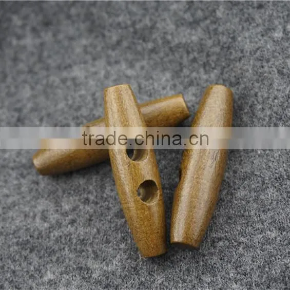 FASHION CAFE WOOD TOGGLE BUTTON FOR GARMENT ACCESSORIES