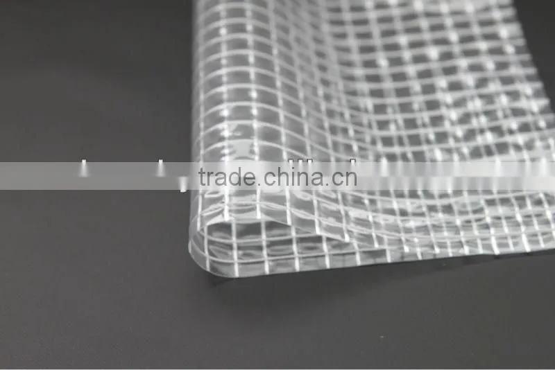PVC transparent mesh fabric for bag