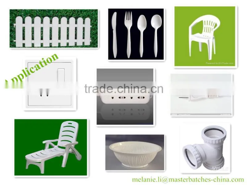 White Color Masterbatch for ABS EVA