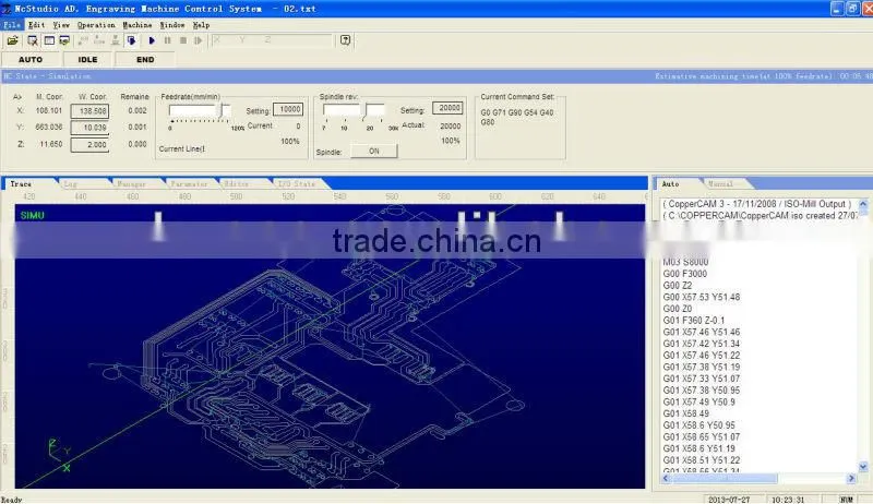 Mini Desktop CNC Engraving Printed Circuited Board Machine 300*300mm ZK-3030