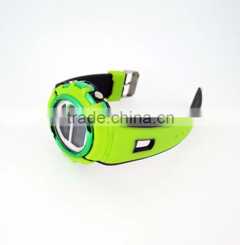 light green case LCD digital watches