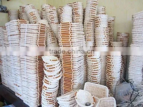 set4 crazy weaving rattan laudry basket with iron frame, nice design cheap price