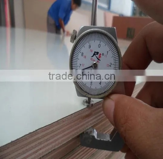 wood grain color melamine paper coated plywood for decorate
