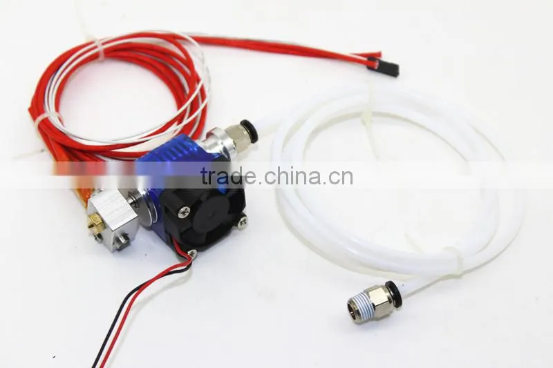 3D Printer J-head Hotend with Single Cooling Fan for 1.75mm/3.0mm E3D v6 Direct Filament Wade Extruder 0.2mm/0.3mm/0.4mm Nozzle