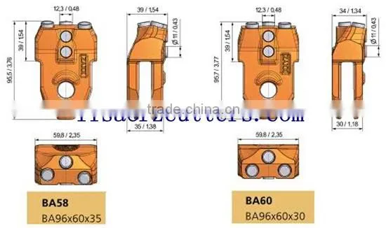 weld-on teeth BA24 BA04 WB20 WS39 welding bars for casing shoes quick change carbide picks