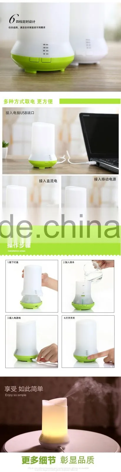 Wholeslae office mini usb aromatherapy oil diffuser,usb humidifier / Air Cool Mist Humidifier