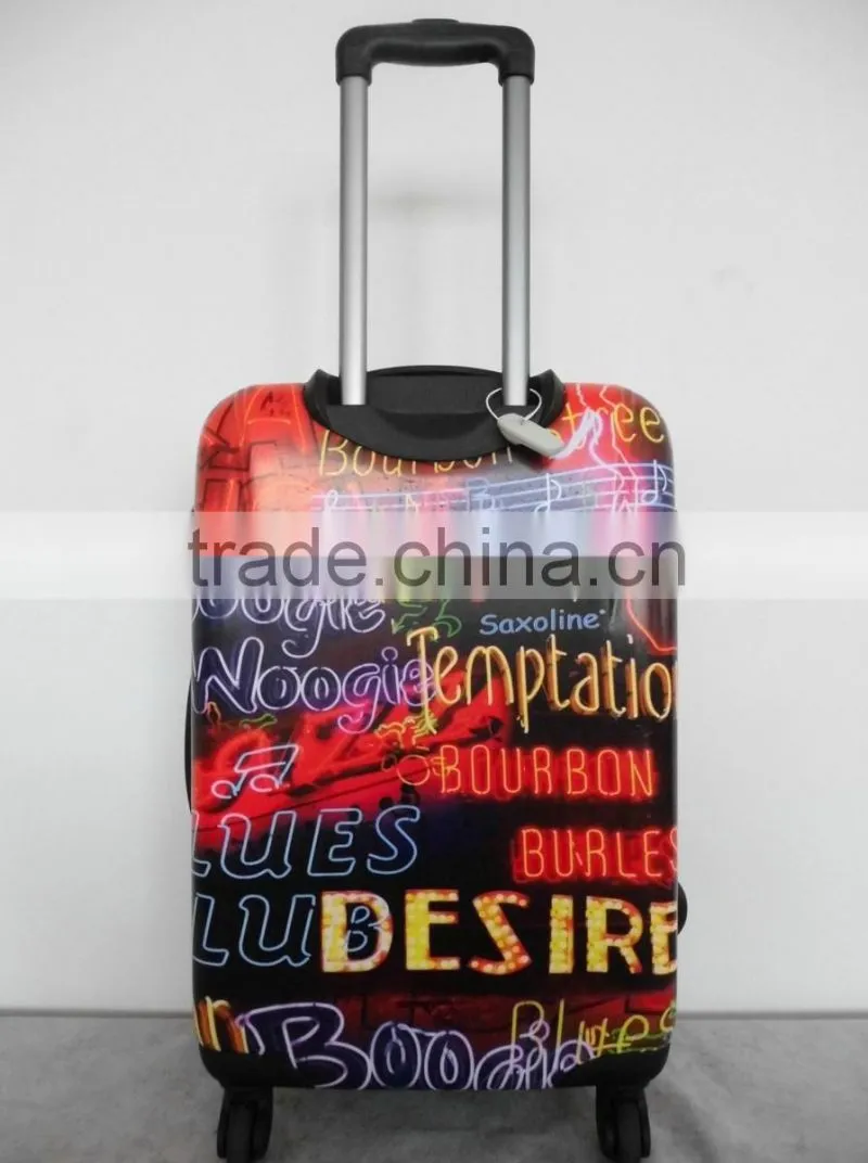 Modern Printed ABS+PC trolley luggage case