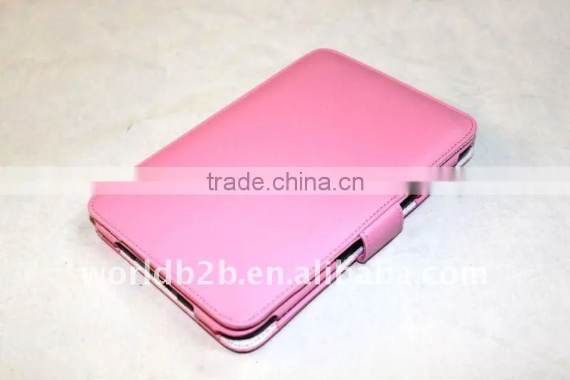 Leather Cover case for Kindle 3 with clasper