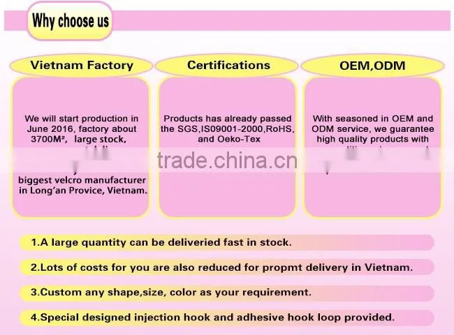 Adhesive hook loop, self adhesive tape hook and loop, double sided hook loop for windows