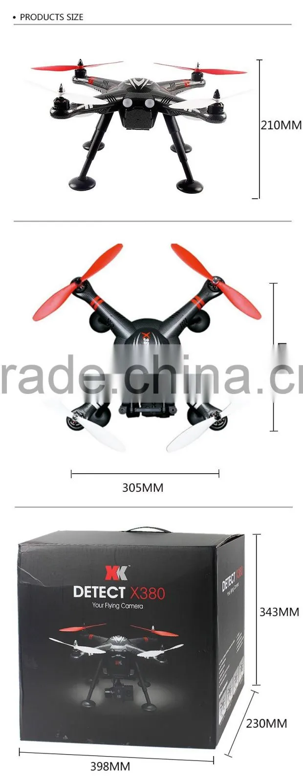 X380 professional drones with hd camera and gps