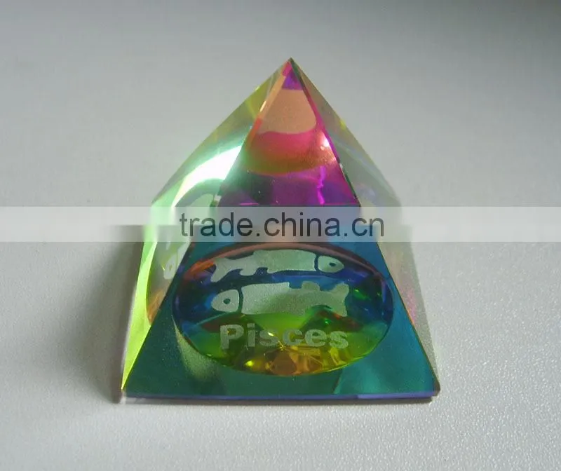 Cheap Wholesale Crystal Pyramid Paperweight OSM003