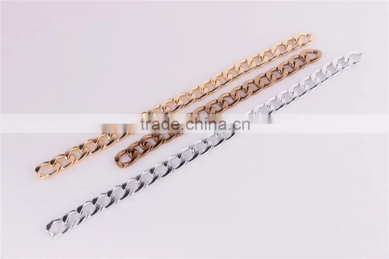 Handbag hardware accessories metal oval chain,Decorative bag parts metal chain,Detachable handbag metal chain