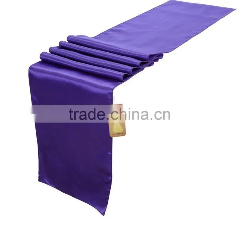 5% discount! 12" X 108" (30cm x 275cm) Satin Table Runner For Wedding Party Decoration
