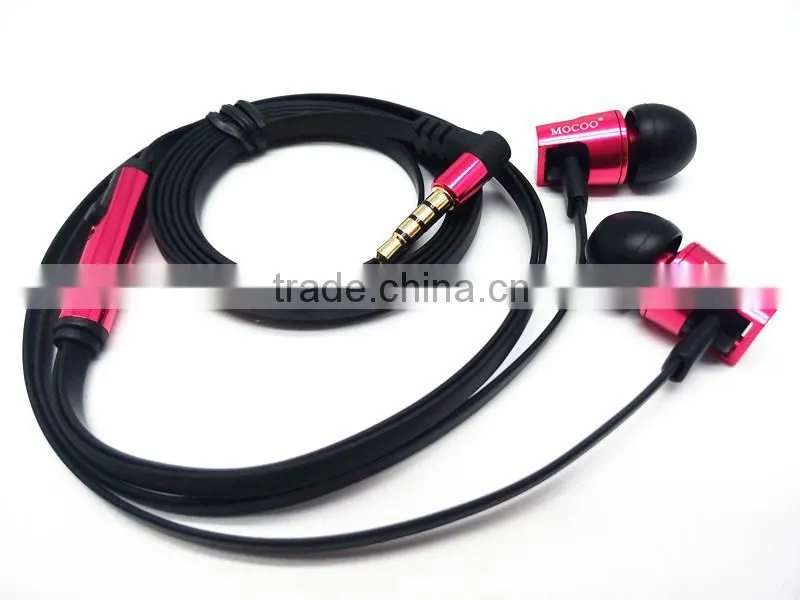 2016 special design earbuds in-ear wired headset with mic earphone use for PC, mobile phone custom logo OEM accepted