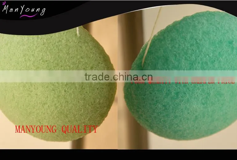 Heart shap charcoal konjac sponge