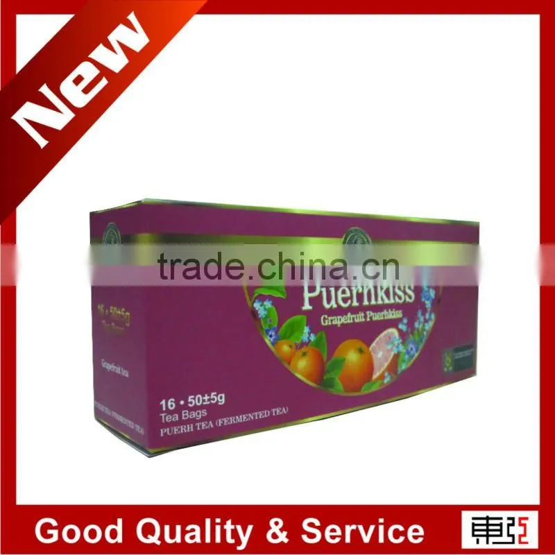 Small Art Paper Packaging Boxes for Tea's Packing with Envelope Bottom