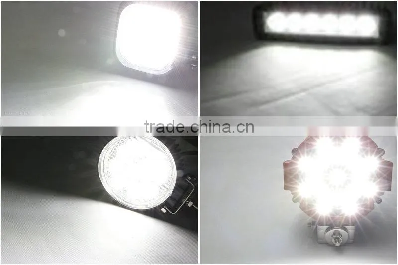 15w 18w 27w Available 48w 12v led work lighting 4000 lumen spot beam/flood beam IP67 for offroad