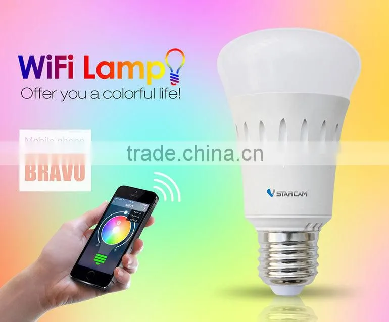Wifi Control RGB Led Lamp E27 Wifi Lamp Adapter