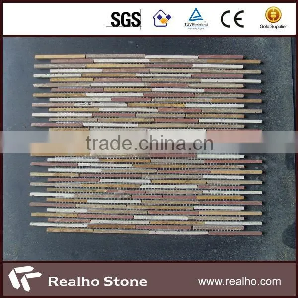 grey travertine stone mosaic for marble tile
