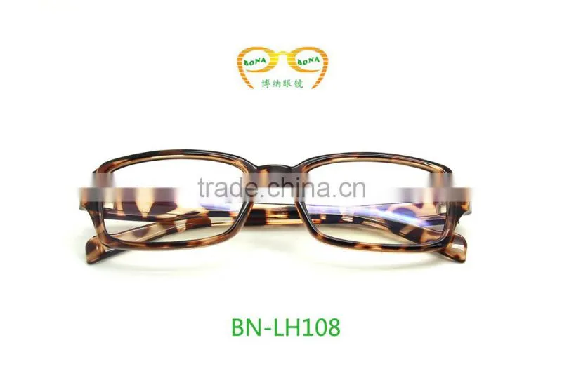 2015 high quality Leopard grain cheap half frame sexy reading glasses