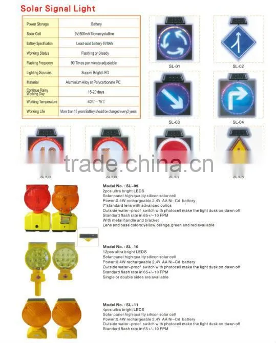 solar led traffic signal lights