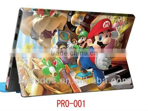 Custom color laptop protective Skin Sticker for Microsoft Surface Pro
