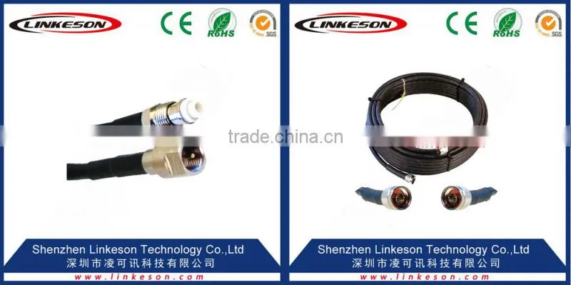 N jack to plug connector for RG58 pigtail cable