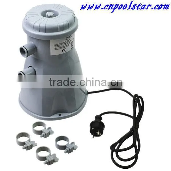 600 Gallan Inflatable Swimming Pool Plastic Aquarium Pool Filter Pump with 4pcs Clamps (P2102)