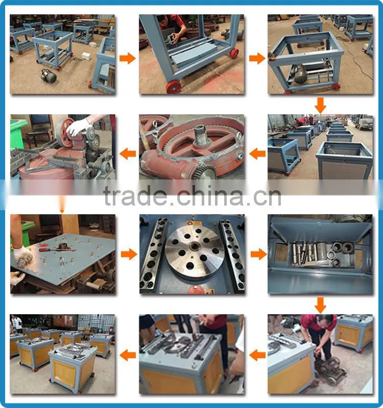 Automatic rebar cutting and bending machine