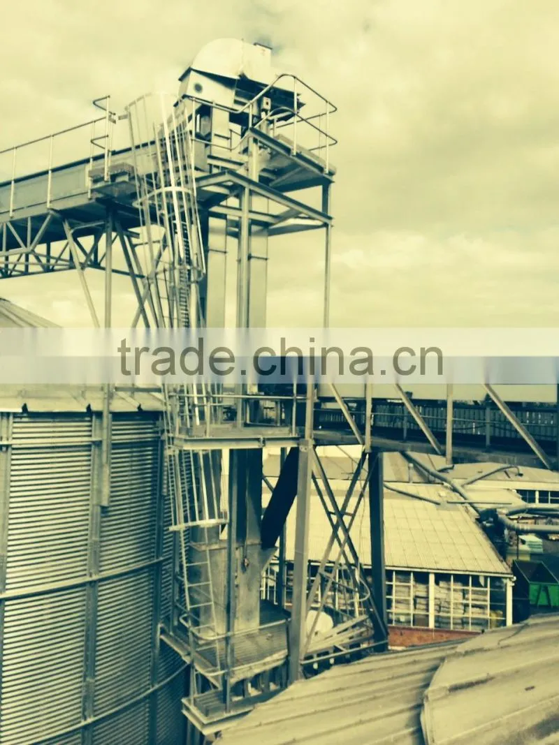 Austrial on-site stainless steel bucket elevator used in silos by YUDA