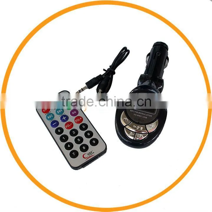 New Car MP3 Player Modulator FM Transmitter USB SD/MMC Card LCD with Remote from dailyetech