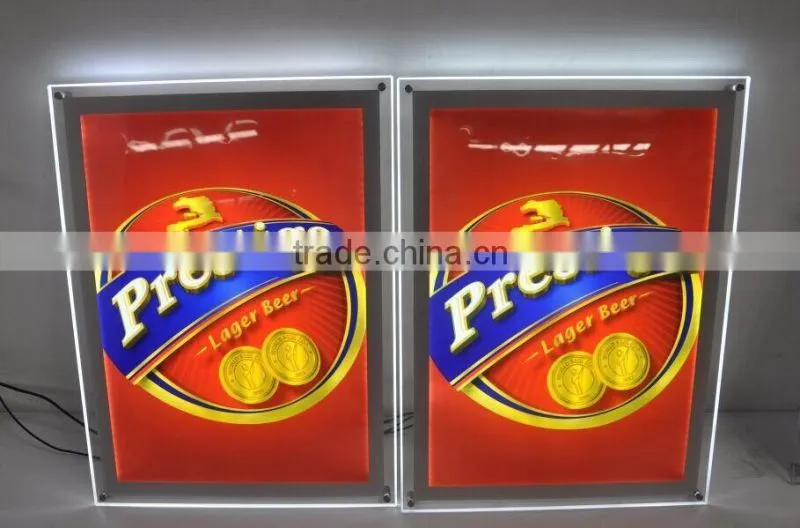 Expo popular acrylic advertising led screen display with scrolling letters